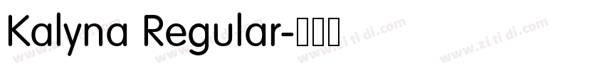 Kalyna Regular字体转换 Kalyna Regular字体转换